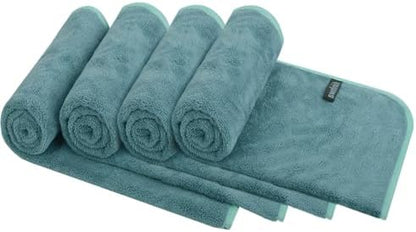 KinHwa Hand Towels for Bathroom, Microfiber Face Towels, 16x30 Inch, 4 Pack