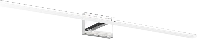 48 inch Vanity Lights - Chrome Bathroom Light Over Mirror Dimmable Modern LED Vanity Lighting Fixtures Cool White 6000K