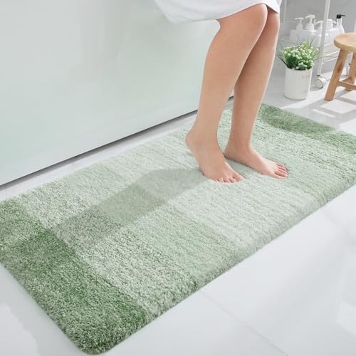 OLANLY Bathroom Runner Rug 44x24, Extra Soft Absorbent Microfiber Bath Rugs