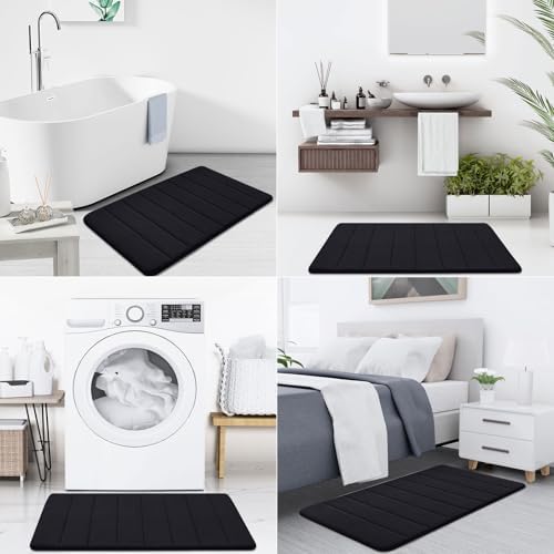 Buganda Memory Foam Bath Mat 44 x 17, Ultra Soft Absorbent Bathroom Rugs