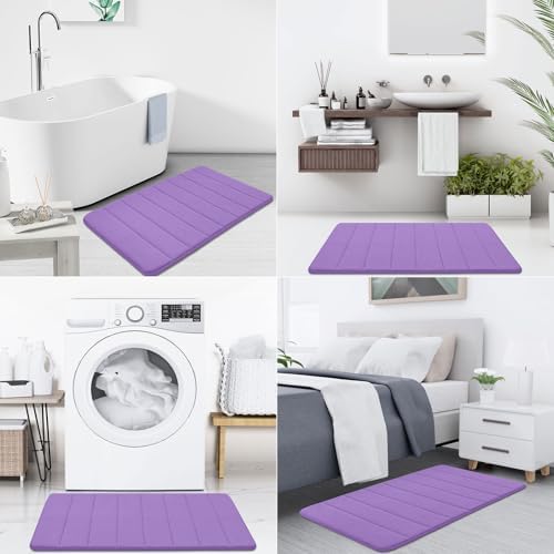 Buganda Memory Foam Bath Mat 24 x 16, Ultra Soft Absorbent Bathroom Rugs