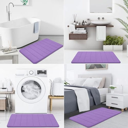 Buganda Memory Foam Bath Mat 47 x 24, Ultra Soft Absorbent Bathroom Rugs
