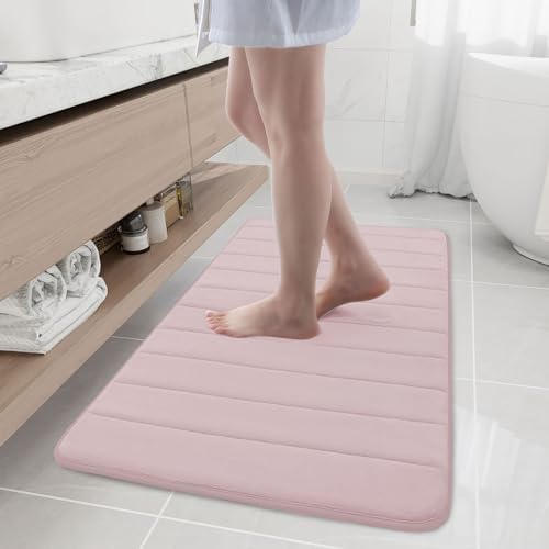 Buganda Memory Foam Bath Mat 44 x 24, Ultra Soft Absorbent Bathroom Rugs