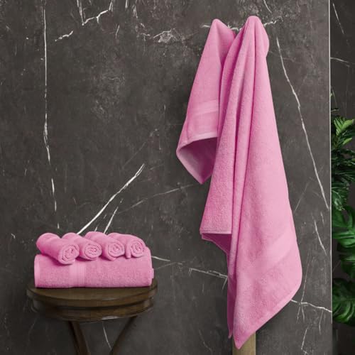 Avalon Towels Pink Bath Towels, Pink Towel Set, 8pc
