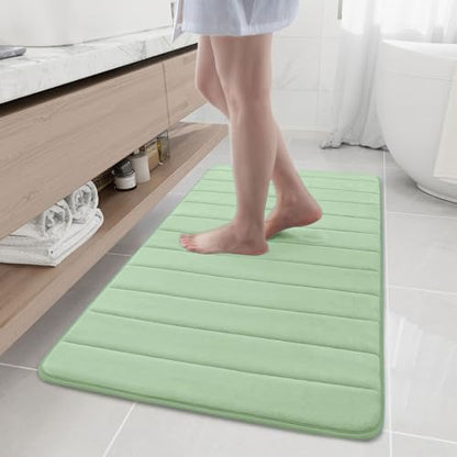 Buganda Memory Foam Bath Mat 47 x 24, Ultra Soft Absorbent Bathroom Rugs