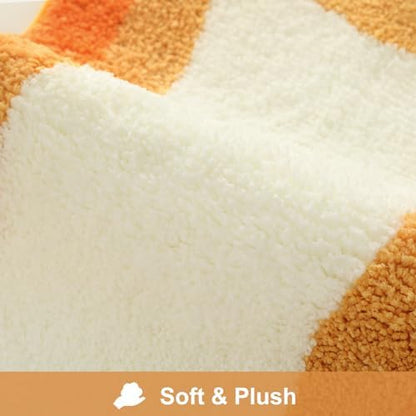 HAOCOO Irregular Shape Bathroom Runner Rug, 18x47 inch Soft Non Slip Orange Gradient Large Bathroom Rugs,Luxury Microfiber Washable Runner Rugs for Bedroom Bathtub Sink Shower