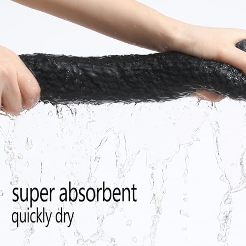 YTYC 39x78 Bath Sheets,Towels for Bathroom,Charcoal Grey,2-Pieces