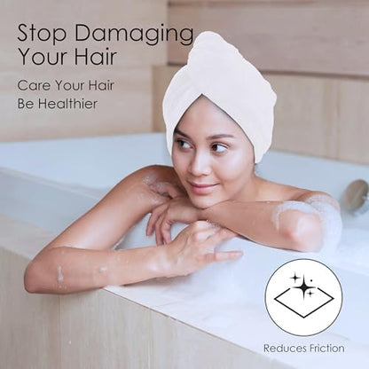TENSTARS Hair Towel Wrap for All Hair Types, 5 Pack Microfiber Turban
