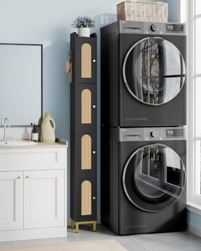Hzuaneri 4-Tier Narrow Tall Storage Cabinet