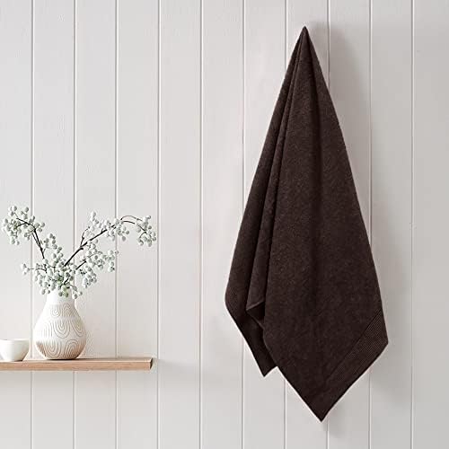 Belizzi Home Ultra Soft 2 Pack Oversized Bath Towel Set 28x55 inches, 100% Cotton Large Bath Towels, Ultra Absorbant Compact Quickdry & Lightweight Towel, Ideal for Gym Travel Camp Pool - Brown