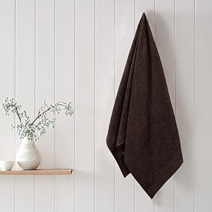 Belizzi Home Ultra Soft 2 Pack Oversized Bath Towel Set 28x55 inches, 100% Cotton Large Bath Towels, Ultra Absorbant Compact Quickdry & Lightweight Towel, Ideal for Gym Travel Camp Pool - Brown