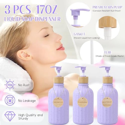 32PCS Bathroom Sets with Shower Curtain and Rugs Purple Bathroom Accessories Shower Curtain Set Bathroom Accessories Bathroom Decor