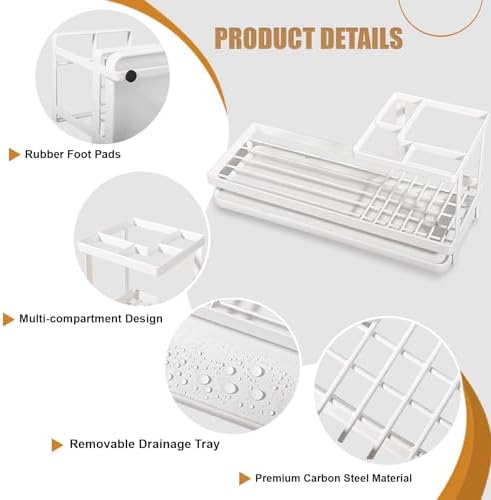 Toothbrush Holders Toothpaste Organizer Bathroom Accessories, White