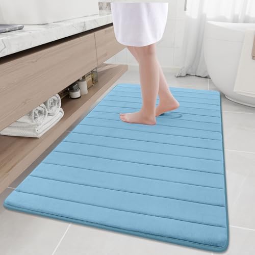 Buganda Memory Foam Bath Mat 59 x 34, Ultra Soft Absorbent Bathroom Rugs