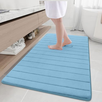Buganda Memory Foam Bath Mat 59 x 34, Ultra Soft Absorbent Bathroom Rugs