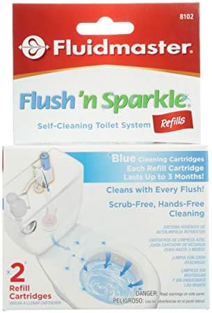 Fluidmaster Flush 'n Sparkle Blue Toilet Cleaner Refills, 2-Pack