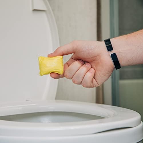 Camco TST MAX RV Toilet Treatment Drop-INs - Control Unwanted Odors & Break Down Waste and Tissue - Safe Septic Tank Treatment - Lemon Scent, 15-Pack (41570)