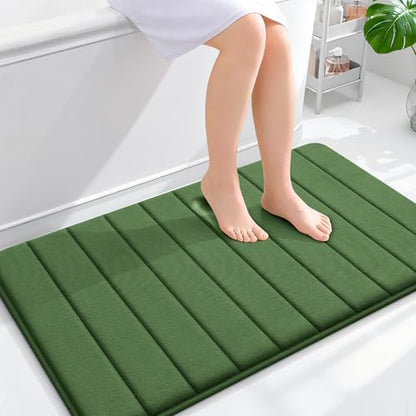 OLANLY Memory Foam Large Bath Mat 40x24, Super Soft Absorbent Bathroom Rugs
