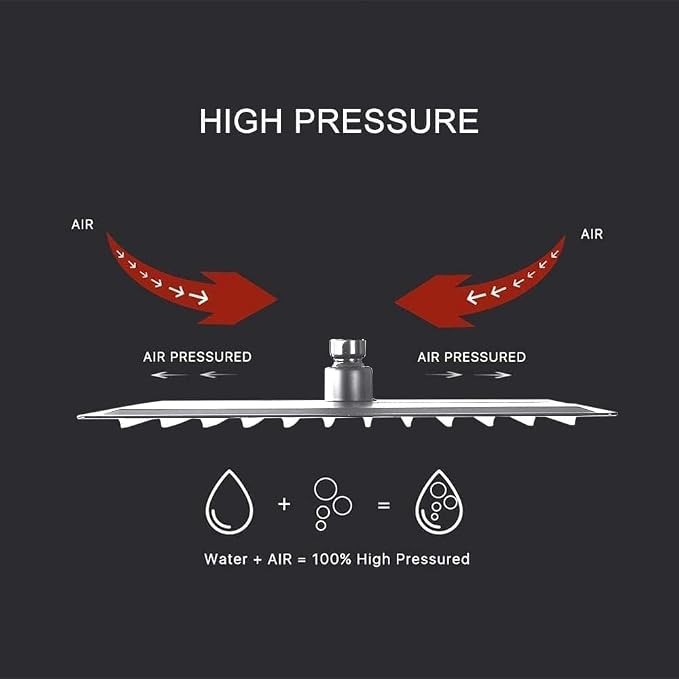 ‎Polished Chrome Shower System Bathroom 12 Inch Rain Shower Head Ceiling Mount with Handheld Luxury High Pressure Shower Combo Set Shower Faucet Rough-in Valve Body and Trim Kit
