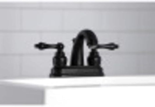 Kingston Brass KB5611AL Restoration 4-Inch Centerset Lavatory Faucet, Polished Chrome