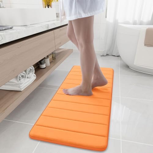 Buganda Memory Foam Bath Mat 47 x 17, Ultra Soft Absorbent Bathroom Rugs