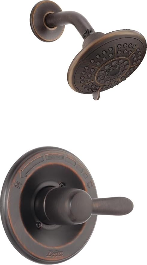 Delta Lahara 14 Series 5-Setting Shower Faucet Set, Oil Rubbed Bronze Shower Head and Handle Set, Valve Trim Kit, Venetian Bronze T14238-RB (Valve Not Included)