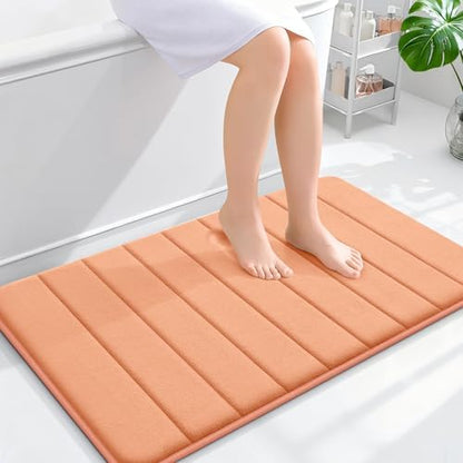 OLANLY Memory Foam Bath Mat 35x24, Super Soft and Absorbent Bathroom Rugs