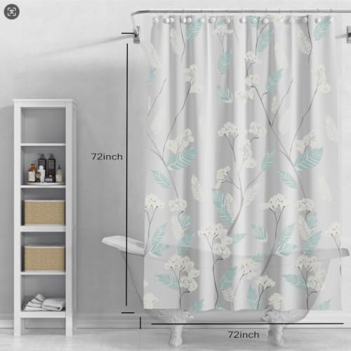 Shower Curtain Liner, 100% Waterproof Peva Shower Curtains with 3 Duty Heavy Bottom Magnets and 12 Rust Proof Grommets, 72x72 Weighted Shower Liner for Shower Stall, Bathtubs