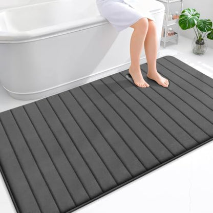 OLANLY Memory Foam Large Bath Mat 70x46, Super Soft Absorbent Bathroom Rugs