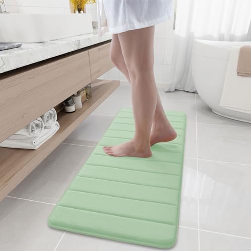Buganda Memory Foam Bath Mat 47 x 17, Ultra Soft Absorbent Bathroom Rugs