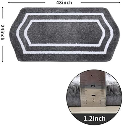 COSY HOMEER Non-Slip Bath Mat Extra Thick Absorbent Plush Washable