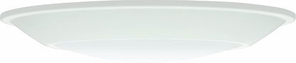 Juno SlimBasics 6 Inch LED Ceiling Light, LED Surface Mount Downlight for Shower Light or Closet Lighting, Selectable White Color, Tapered Trim, Wet Rated, Matte White (JSBT 6IN SWW2 90CRI WL MW M6)
