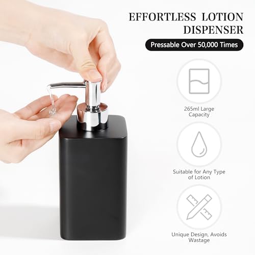 YMXYJM Bathroom Accessories Set, 4 Piece Toothbrush Holder Set - Black