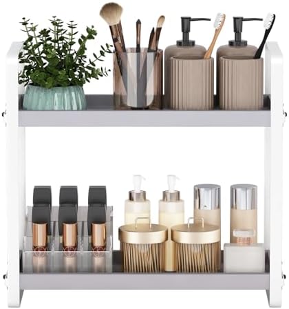 HNRLOY Bathroom Counter Organizer, Bathroom Counter Shelf, Makeup Organizer