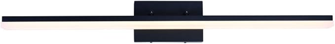 mirrea 36in Modern LED Vanity Light for Bathroom Lighting Dimmable 36w Black Painted (Warm White 3000K)
