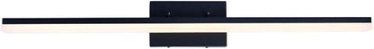 mirrea 36in Modern LED Vanity Light for Bathroom Lighting Dimmable 36w Black Painted (Warm White 3000K)