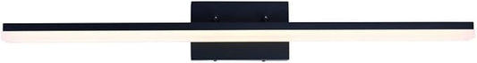 mirrea 36in Modern LED Vanity Light for Bathroom Lighting Dimmable 36w Black Painted (Warm White 3000K)
