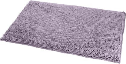 Amazon Basics Non-Slip Microfiber Absorbent Plush Shag Bathroom Rug Mat, Machine Washable, 21" x 34", Lavender (Pack of 12)