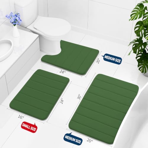 Buganda Memory Foam Bath Mat 35.4 x 24, Ultra Soft Absorbent Bathroom Rugs