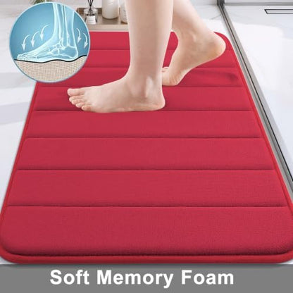 Buganda Memory Foam Bath Mat 47 x 20, Ultra Soft Absorbent Bathroom Rugs