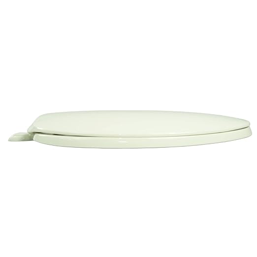 Centoco Elongated Toilet Seat, Scratch-Resistant Plastic Finish, Fits Kohler/American Standard/TOTO, Residential, Heavy Duty Hinge, Made in the USA, 600-416, Biscuit