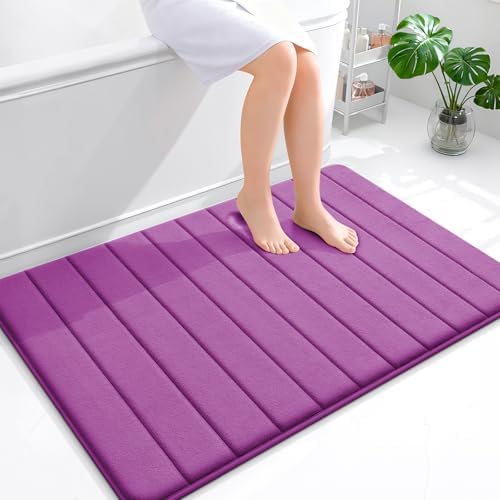 OLANLY Memory Foam Large Bath Mat 44x32, Super Soft Absorbent Bathroom Rugs