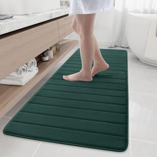 Buganda Memory Foam Bath Mat 70 x 24, Ultra Soft Absorbent Bathroom Rugs