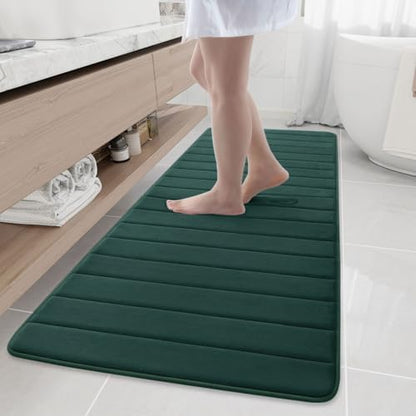 Buganda Memory Foam Bath Mat 70 x 24, Ultra Soft Absorbent Bathroom Rugs