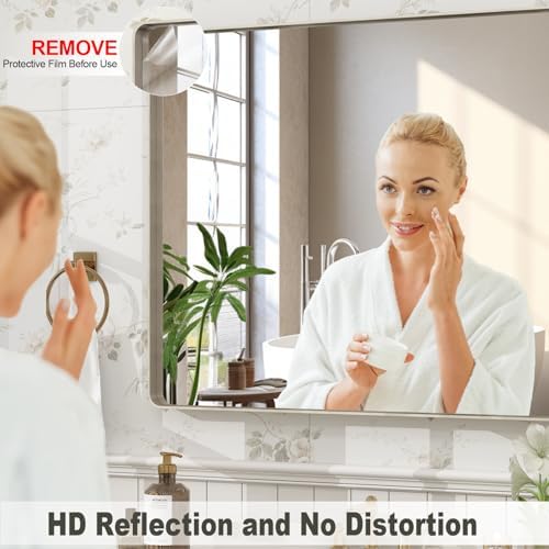 55x36 Inch Brushed Nickel Bathroom Mirror