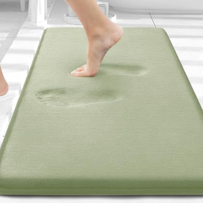 Smiry Memory Foam Bath Mat 30x20, Extra Soft and Absorbent Bathroom Rugs