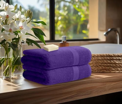 Avalon Towels Purple Bath Towels, Purple Towel Set, 8pc