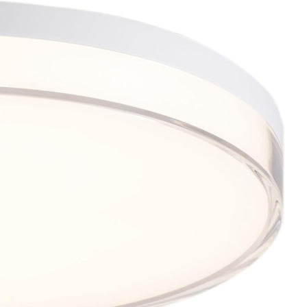 Minka Lavery 769-2-44-L Vantage LED Flush Mount, 1-Light, 30 Total Watts, 13-in H x 1.5-in W, White