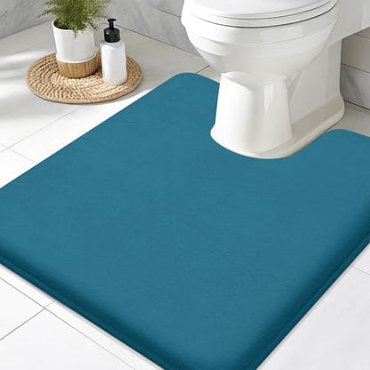 Smiry Memory Foam Toilet Rugs 20x20, Extra Soft Absorbent Bathroom Rugs