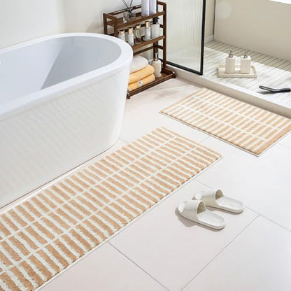 GIB Bathroom Runner Rug 63"x20", Soft Absorbent Long Bath Mat for Bathroom